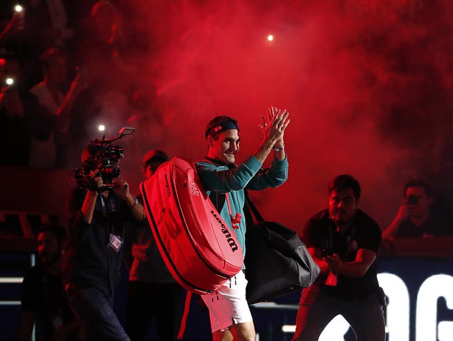 Auch in Mexiko-City wurde Roger Federer frenetisch gefeiert (Bild: KEYSTONE/EPA EFE/JOSE MENDEZ)