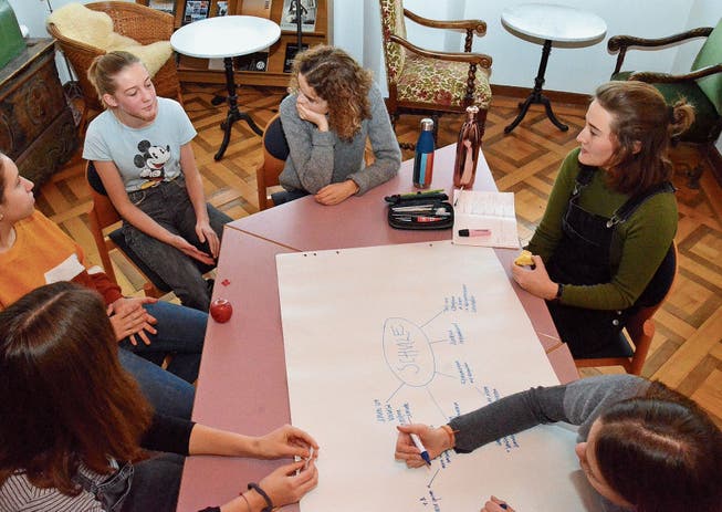 Junge Erwachsene tüfteln an neuen Ideen für eine grüne und gesunde Stadt Wil. Bild: Christoph Heer