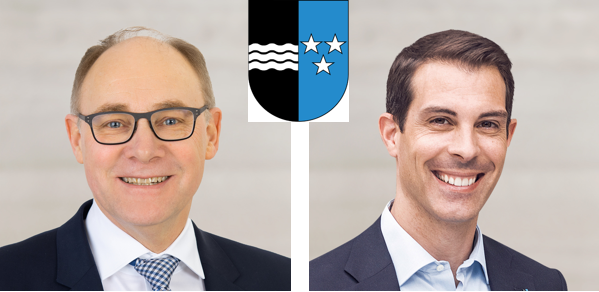 AargauKnecht Hansjörg (SVP, 73'692 Stimmen, links im Bild)Burkart Thierry (FDP, 99'372 Stimmen, rechts im Bild)