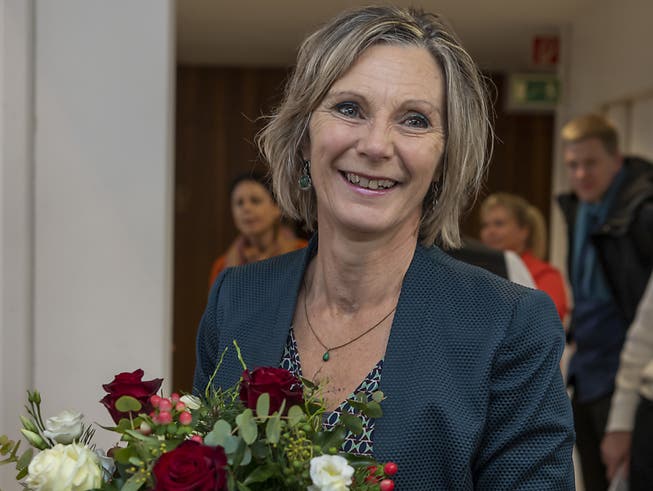 Maya Graf (Grüne) ist neue Ständerätin des Kantons Basel-Landschaft. Sie erzielte bei der Stichwahl 2093 Stimmen mehr als ihre Konkurrentin Daniela Schneeberger (FDP). (Bild: KEYSTONE/GEORGIOS KEFALAS)