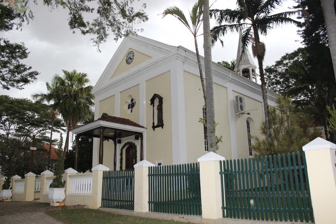 Die von Kaplan Amstalden 1898/99 erbaute Kirche Igreja Nossa Senhora de Lourdes. (Bild: Mike Bacher)