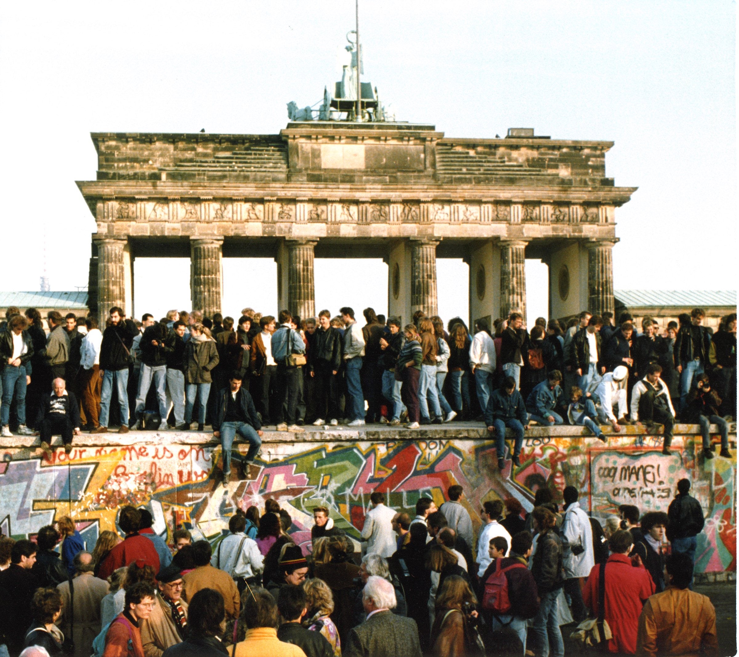 Bildstrecke - Der Fall der Berliner Mauer am 9. November 1989