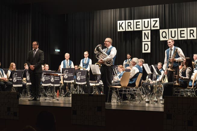 Die Feldmusik Adligenswil am letztjährigen Jahreskonzert. (Bild: PD)