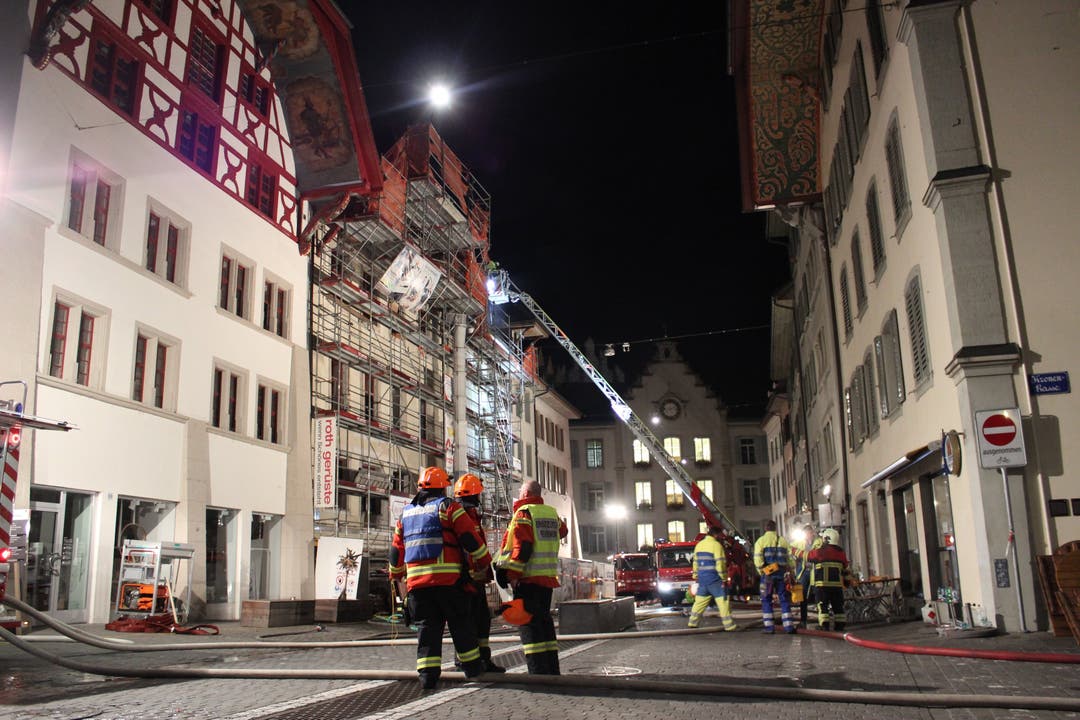 Brand in der Aarauer Altstadt, 3.9.19 Brand in der Aarauer Altstadt, 3.9.19