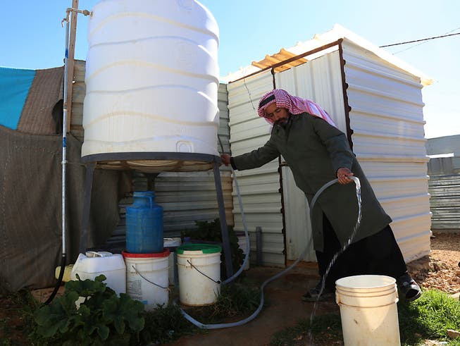 Syrischer Flüchtling in Jordanien. (Bild: KEYSTONE/AP/RAAD ADAYLEH)