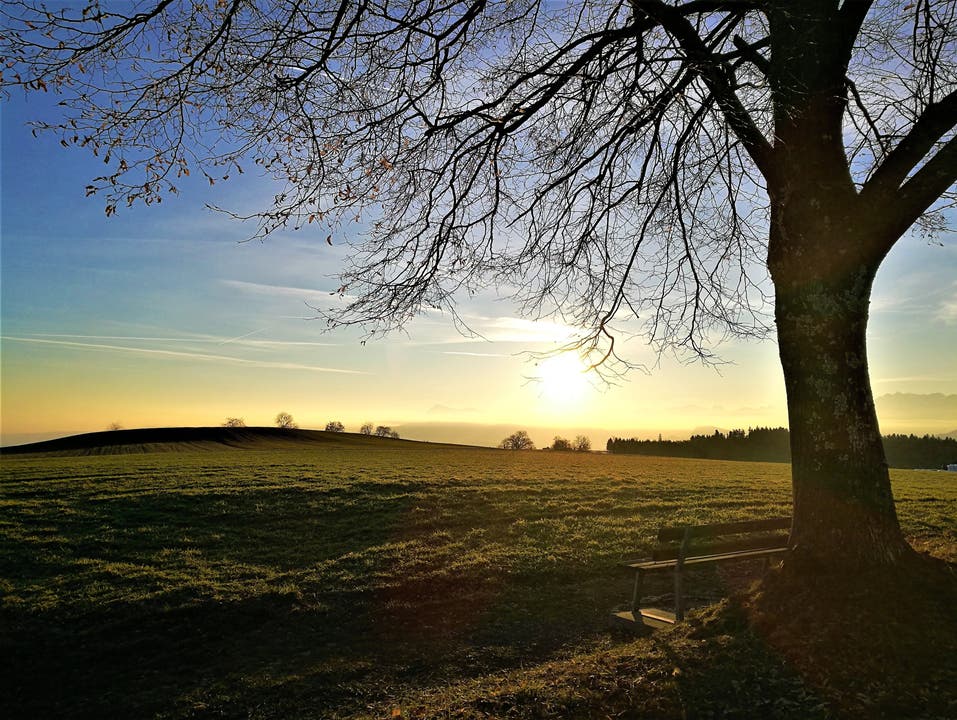 Wunderbarer Sonnenaufgang. (Bild: Urs Gutfleisch (Ruswil, 24. Februar 2019))