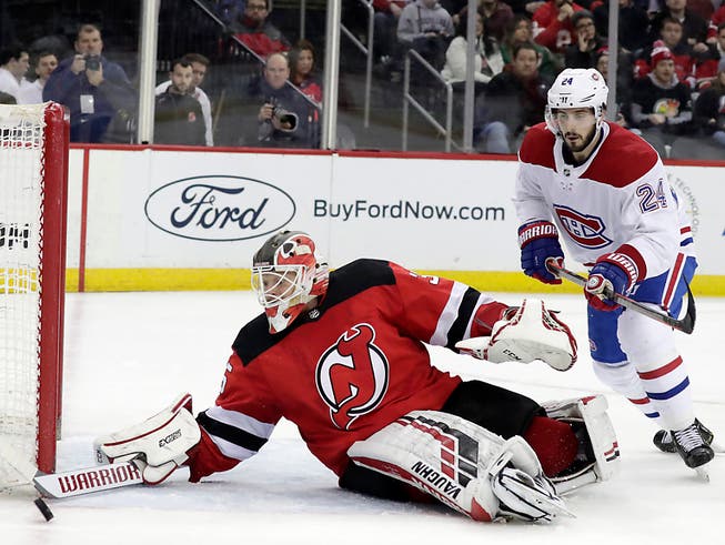 Torhüter Cory Schneider war der Matchwinner von New Jersey beim 2:1-Sieg gegen die Montreal Canadiens (Bild: KEYSTONE/AP/JULIO CORTEZ)