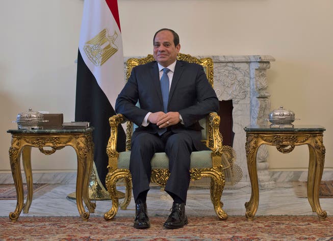 Ägyptens Präsident Abdel Fattah al-Sisi. Bild: Andrew Caballero-Reynolds/AP (Kairo, 10. Januar 2019)