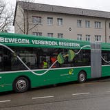 Basler Verkehrs-Betriebe nehmen ersten Elektro-Gelenkbus in Betrieb