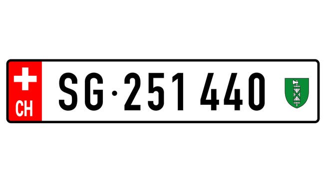 Geht es nach den Initianten, könnte das Schweizer Nummernschild dereinst so aussehen. (Bild: PD)