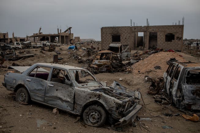 Die zerstörte Stadt Baghouz war die letzte Hochburg des IS. (Chris McGrath/Getty Images, 24. März 2019)