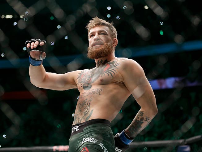 Der Ire Conor McGregor war im MMA-Käfig ein gefürchteter Mann (Bild: KEYSTONE/AP/JOHN LOCHER)