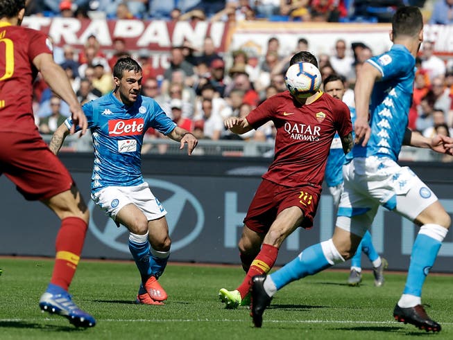 Die Roma spielte gegen Napoli kopflos und verlor deutlich (Bild: KEYSTONE/AP/ANDREW MEDICHINI)