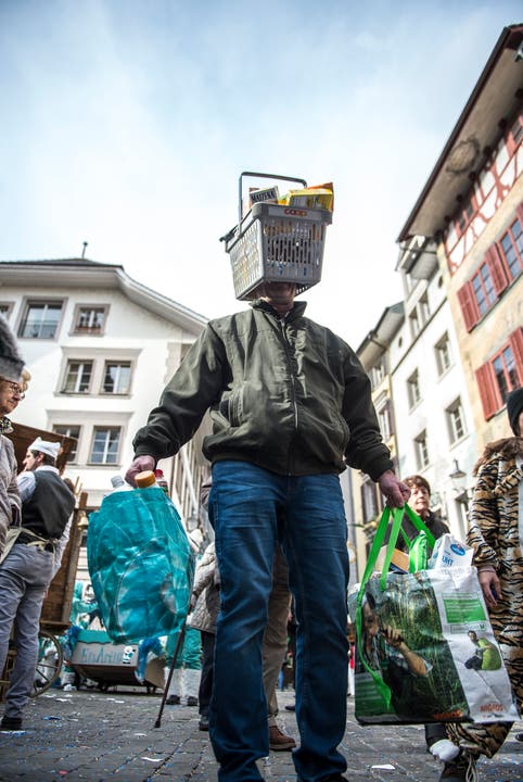 Strassenfasnacht in Luzern am Güdismontag. (Bild: Dominik Wunderli, Luzern, 4. März 2019)