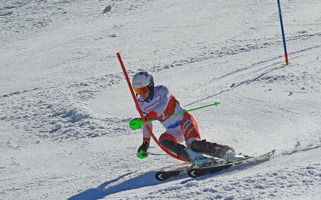Matthias Iten gewinnt gleich beide FIS-Slaloms von Wildhaus (Bild: Robert Kucera)