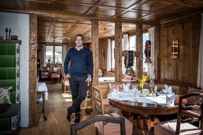 Der neue Geschäftsführer im Hotel Hammer, Christian Longatti. (Bild Pius Amrein, Eigenthal, 1. April 2019)