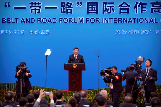 Gab sich bei seinem Seidenstrassen-Gipfel reumütig: Chinas Staatschef Xi Jinping. (Mark Schiefelbein/AP)