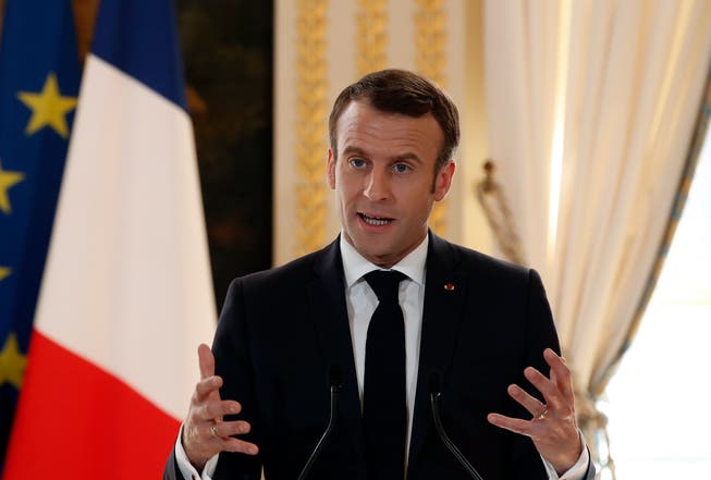Präsident Emmanuel Mac­ron liess verlauten, er verfolge die Lage in Algerien «mit der allergrössten Aufmerksamkeit». (Christophe Ena/AP)
