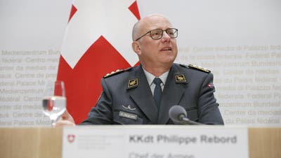 Der scheidende Armeechef Philippe Rebord. (Bild: Daniel Rihs)