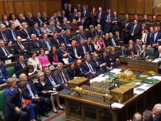 Das umstrittene Gesetz wurde in beiden britischen Parlamentskammern - im Bild das Unterhaus - angenommen. (Bild: KEYSTONE/AP PA/HOUSE OF COMMONS)