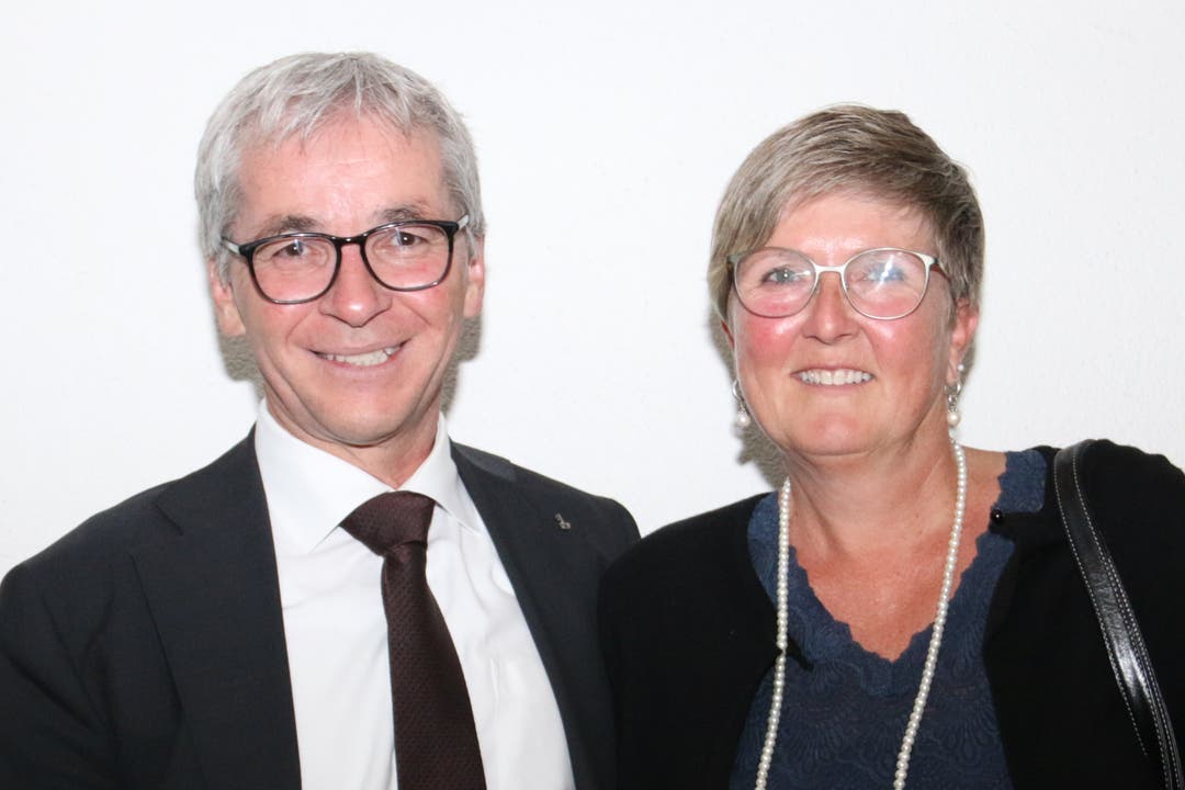 Ständerat Erich Ettlin mit seiner Frau Flavia. (Bild: Patricia Helfenstein-Burch, Sarnen, 18. Mai 2019)