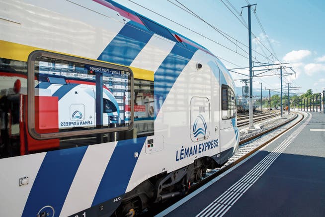 Der Léman Express in der Agglomeration Genf, Europas grösste grenzüberschreitende S-Bahn, nimmt demnächst den Vollbetrieb auf. Er könnte ein Vorbild für die Bodenseeregion sein. (Bild: Salvatore Di Nolfi/KEY)