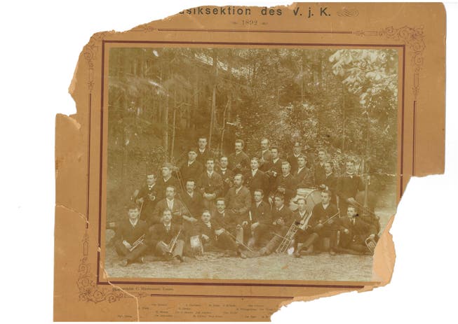 Das Orchester des Kaufmännischen Vereins im Jahr 1892. Bild: Archiv Stadtorchester Luzern