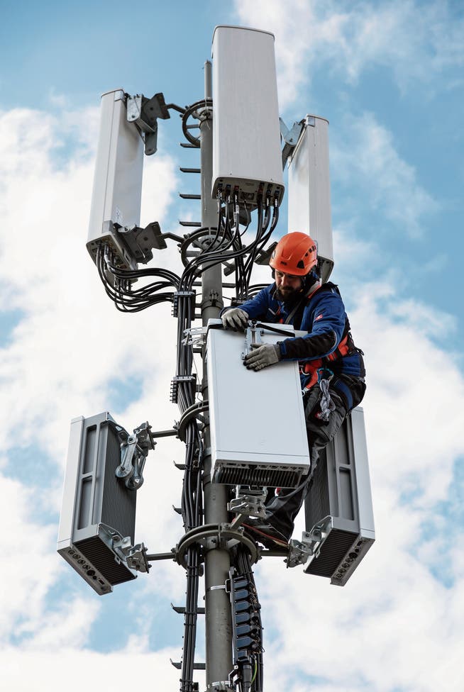 5G-Antennen gibt es schon vielerorts. (Bild: Peter Klaunzer/KEY)