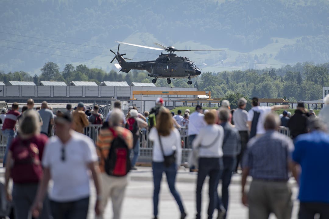 Impressionen vom Tag der Öffentlichkeit des Militärflugplatzes Emmen. (Bild: Urs Flüeler / Keystone, Emmen, 24. Mai 2019)