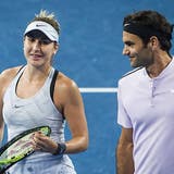 Belinda Bencic sagt, sie profitiere von der Erfahrung Roger Federers. (Bild: Keystone)