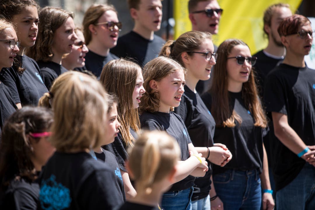 Impressionen vom Schweizer Kinder- und Jugendchor-Festival. (Bild: Manuela Jans-Koch/Luzerner Zeitung, Luzern, 30. Mai 2019)