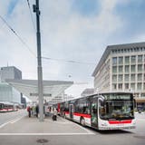 Die Verkehrsbetriebe St. Gallen haben 2018 25,3 Millionen Fahrgäste transportiert. Das ist knapp ein Prozent mehr als im Vorjahr. (Bild: Urs Bucher, 13. April 2019)