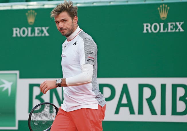 Angewidert von der Tennis-Welt: Stan Wawrinka. (Bild: Cyril Dodergny/Keystone (Monte Carlo, 14. April 2019))