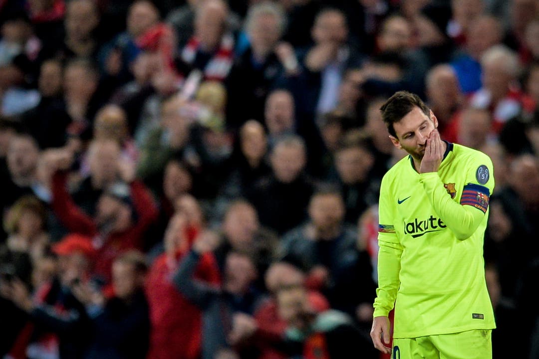 Enttäuschung bei Lionel Messi nach der Partie. (Bild: Peter Powell / EPA)