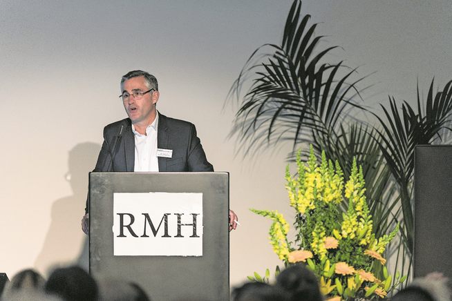 Felix Graf, Verwaltungsratspräsident der RMH Regionalmedien AG, an der Generalversammlung im Casino Luzern. (Roger Grütter, 7. Mai 2019)