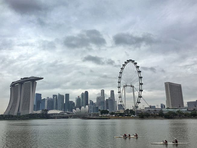Der Stadtstaat Singapur geht gegen Falschnachrichten mit einem neuen Gesetz vor. (Bild: KEYSTONE/AP/WONG MAYE-E)