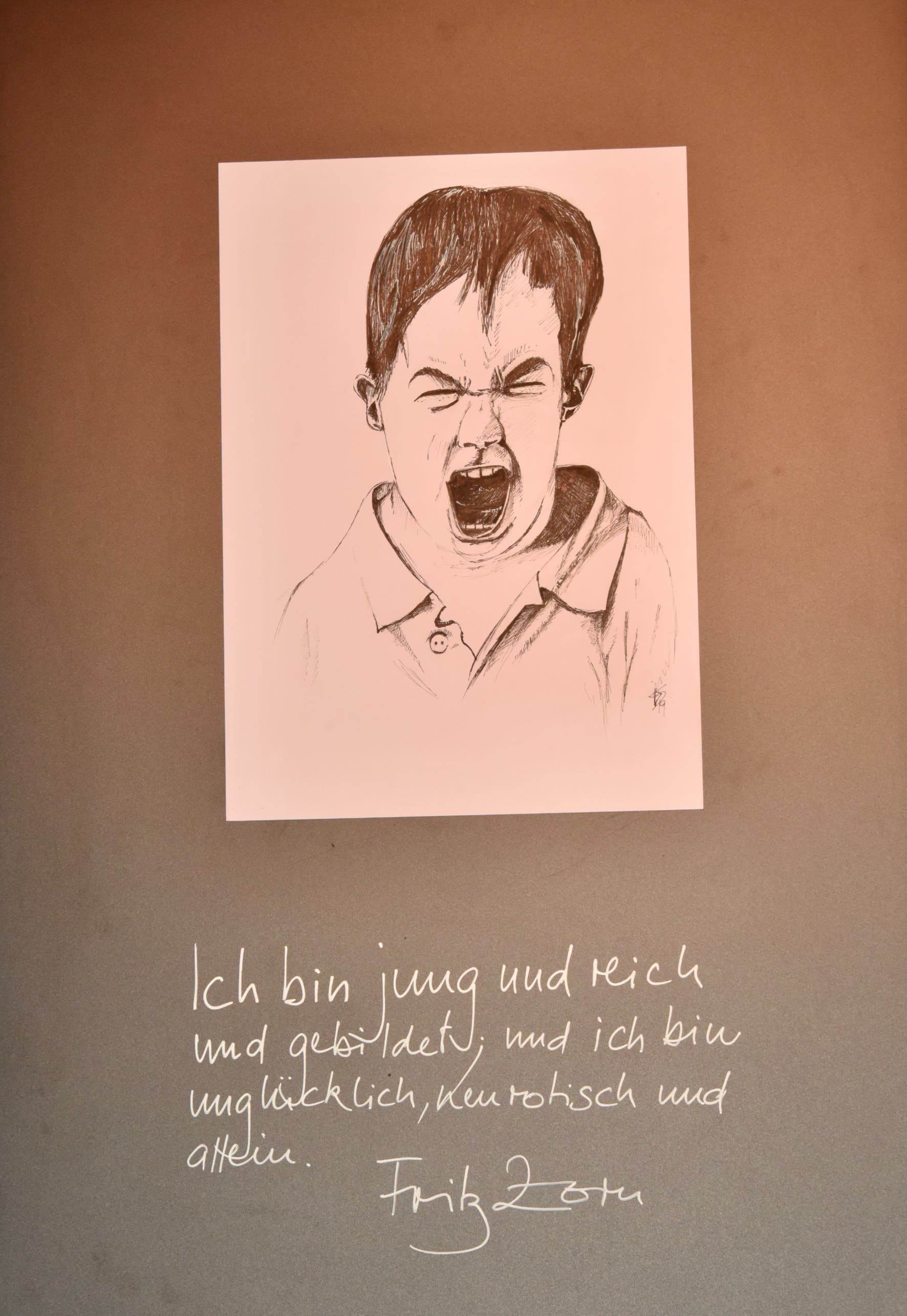 Fritz Zorn alias Fritz Angst, porträtiert von Kurt Scheidegger. (Bild: Heidy Beyeler)
