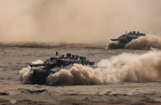 Leopard-2-Panzer bei einem Nato-Manöver in Polen. (Bild: Sean Gallup/Getty Images)