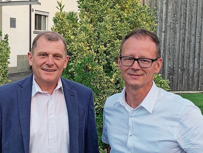 Felix Bischofberger (l.) und Werner Reifler kandidieren in Thal. (Bild: PD)