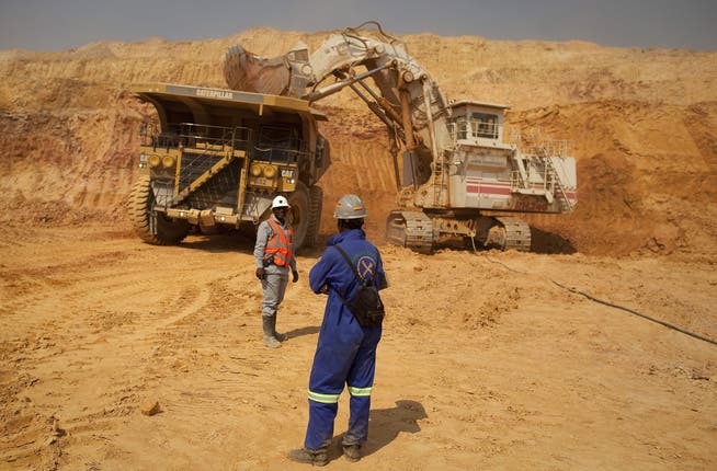 Arbeiter in der KOV-Kupfer- und Kobaltmine der Glencore-Tochter Katanga im Südosten der Demokratischen Republik Kongo. (Bild: Simon Dawson/Bloomberg, 1. August 2012)