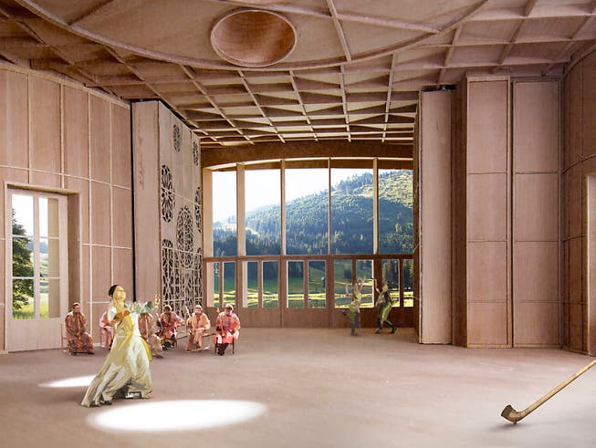 Nach dem Ja der Stimmberechtigten bekommt das Toggenburg nun ein Klanghaus. Am Schwendisee soll ein Holzbau mit einer speziellen Akustik entstehen. (Bild: Kanton St. Gallen)