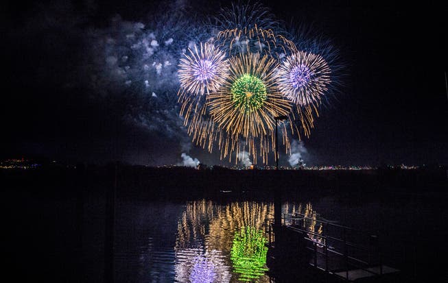 Das Feuerwerk am Seenachtfest hat Tradition. (Bild: Andrea Stalder)