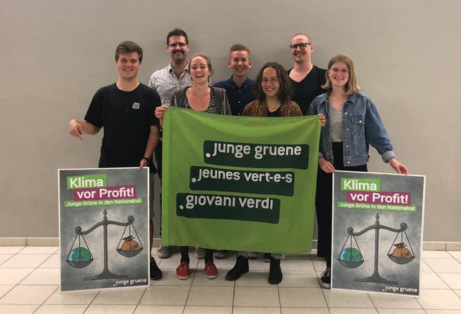Die Nationalratskandidaten der Jungen Grünen des Kantons Luzern. (Bild: PD)