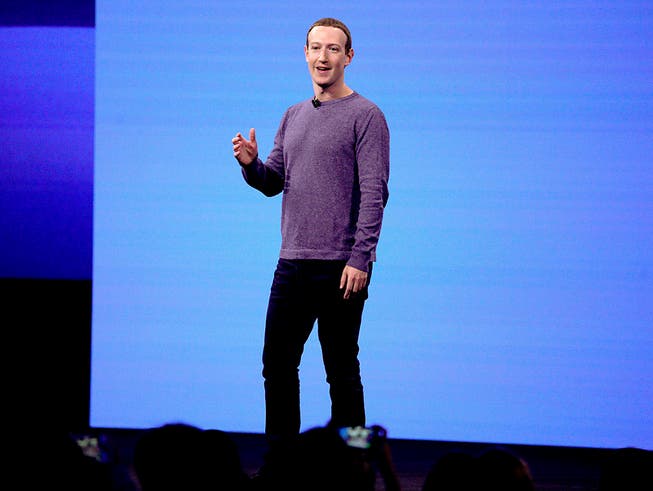 Gute Geschäftszahlen trotz Milliarden-Strafe: Facebook-CEO Mark Zuckerberg. (Bild: KEYSTONE/FR155217 AP/TONY AVELAR)