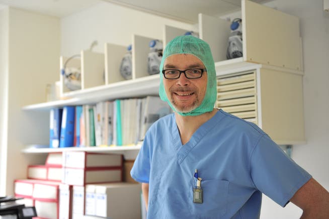 Oliver Naujoks, OP-Pfleger in Altdorf. (Bilder: Urs Hanhart)