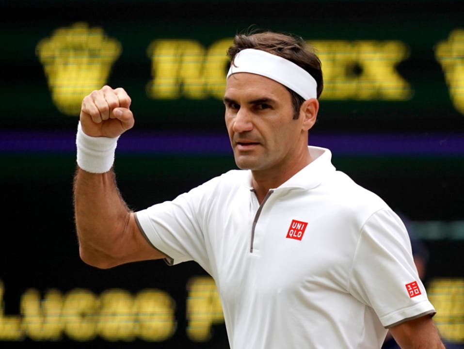 Roger Federer übertrumpfte mit seinem 17. Einzug in die Achtelfinals von Wimbledon Jimmy Connors (Bild: KEYSTONE/EPA/WILL OLIVER)
