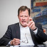 Schindler-CEO Thomas Oetterli. (Bild: Roger Grütter, Ebikon, 26. Oktober 2016)
