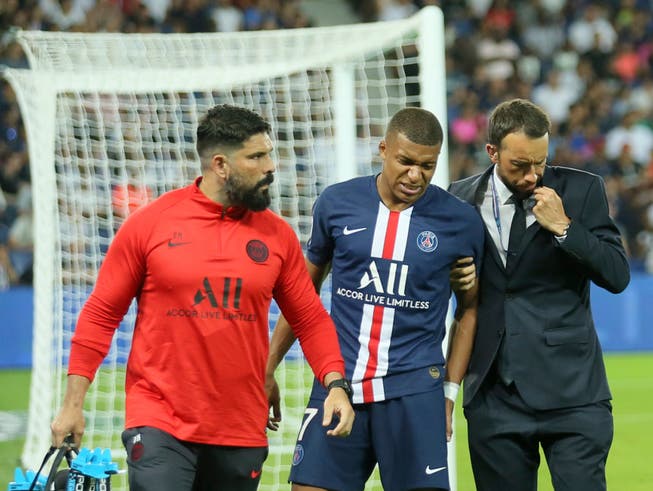 Kylian Mbappé wurde wie Kollege Edinson Cavani gegen Toulouse verletzt ausgewechselt (Bild: KEYSTONE/AP/DAVID VINCENT)