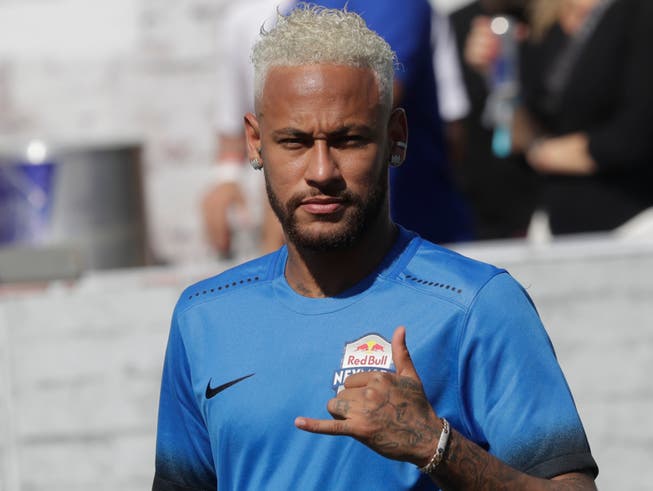 Geht Neymar bald für Real Madrid auf Torejagd? (Bild: KEYSTONE/AP/ANDRE PENNER)