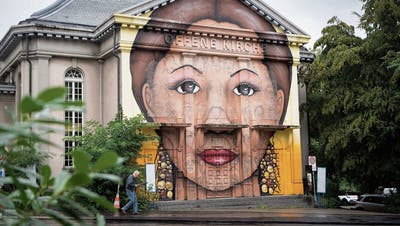 «Das Graffiti muss weg»: So entschied die städtische Baubewilligungskommission im April. (Bild: Ralph Ribi, 7. August 2019)